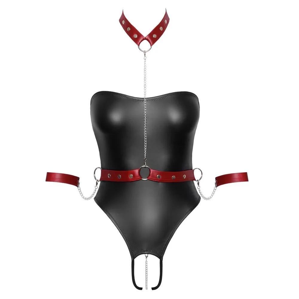 Cottelli Bondage Body With Harness Black